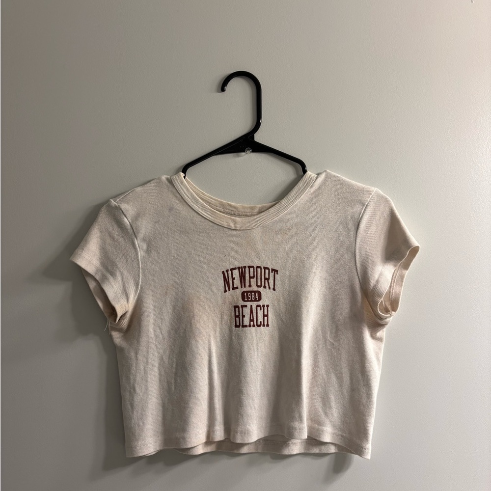 cream newport brandy melville top